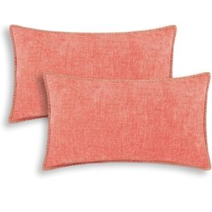 Coral Rectangular Throw Pillows